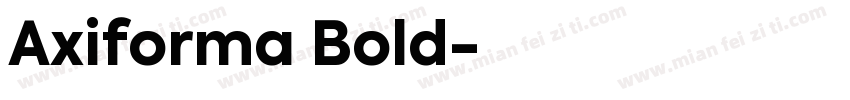 Axiforma Bold字体转换